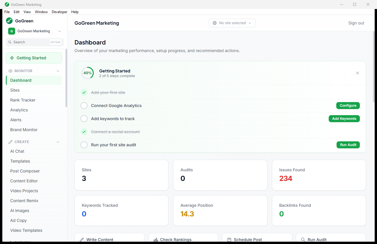 GoGreen Marketing AI