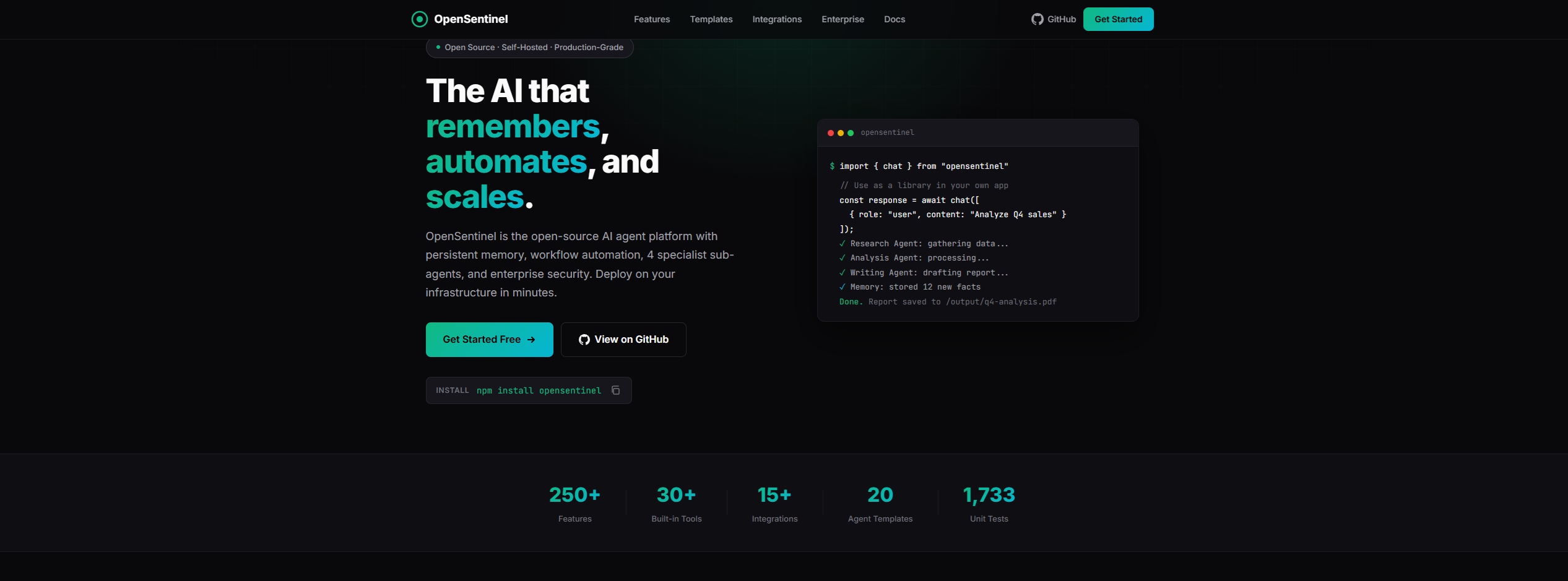 OpenSentinel AI Platform